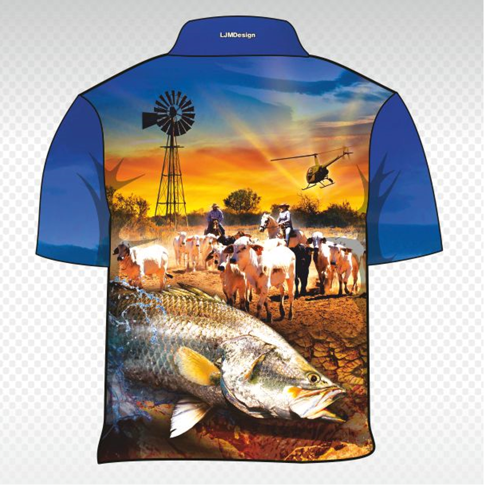 Barra Country Short Sleeve – Fishing Shirt by LJMDesign
