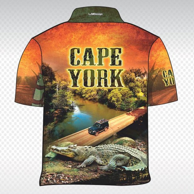 Roads to Cape York Short Sleeve – Fishing Shirt by LJMDesign