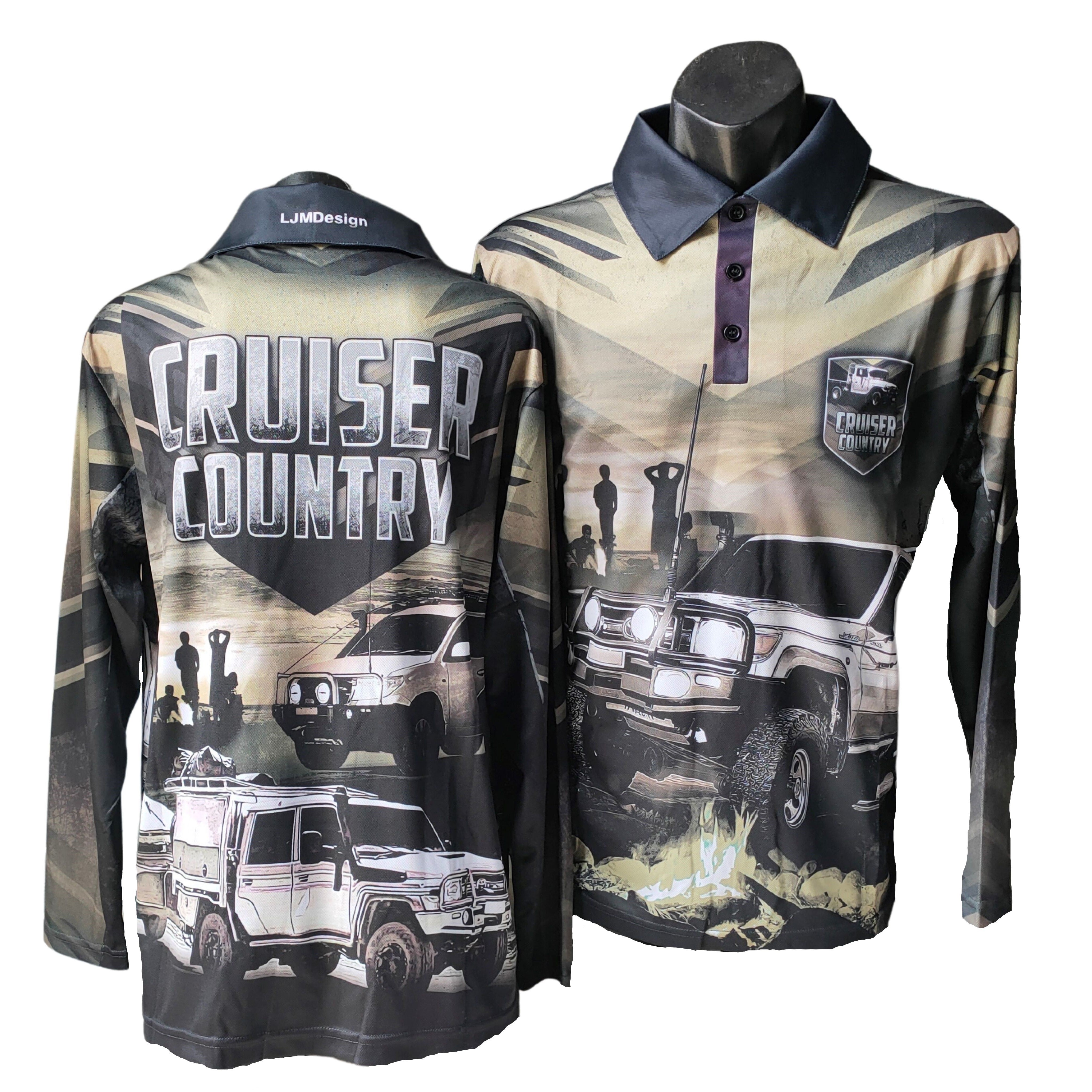 Cruiser Country Sandy Taupe – Fishing Shirt by LJMDesign