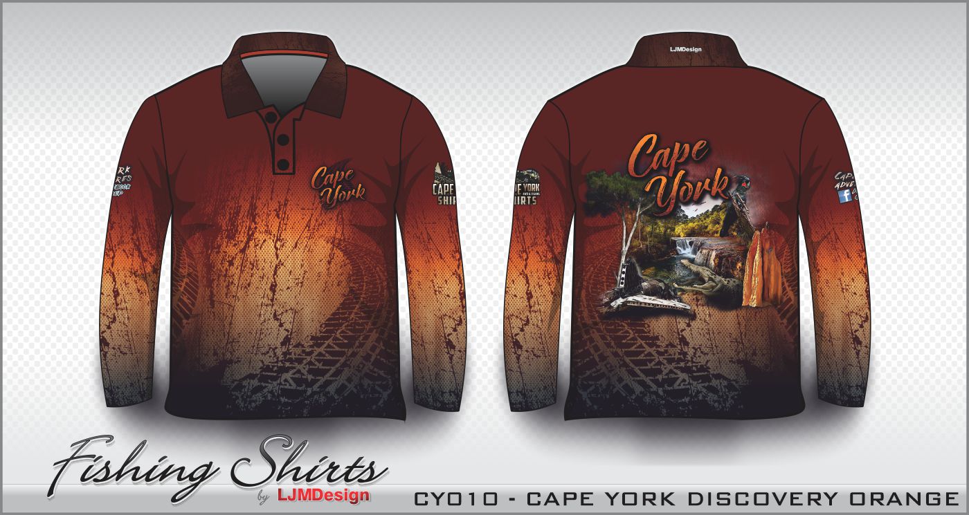 Cape York Discovery Fishing Shirt - Orange – Fishing Shirt by