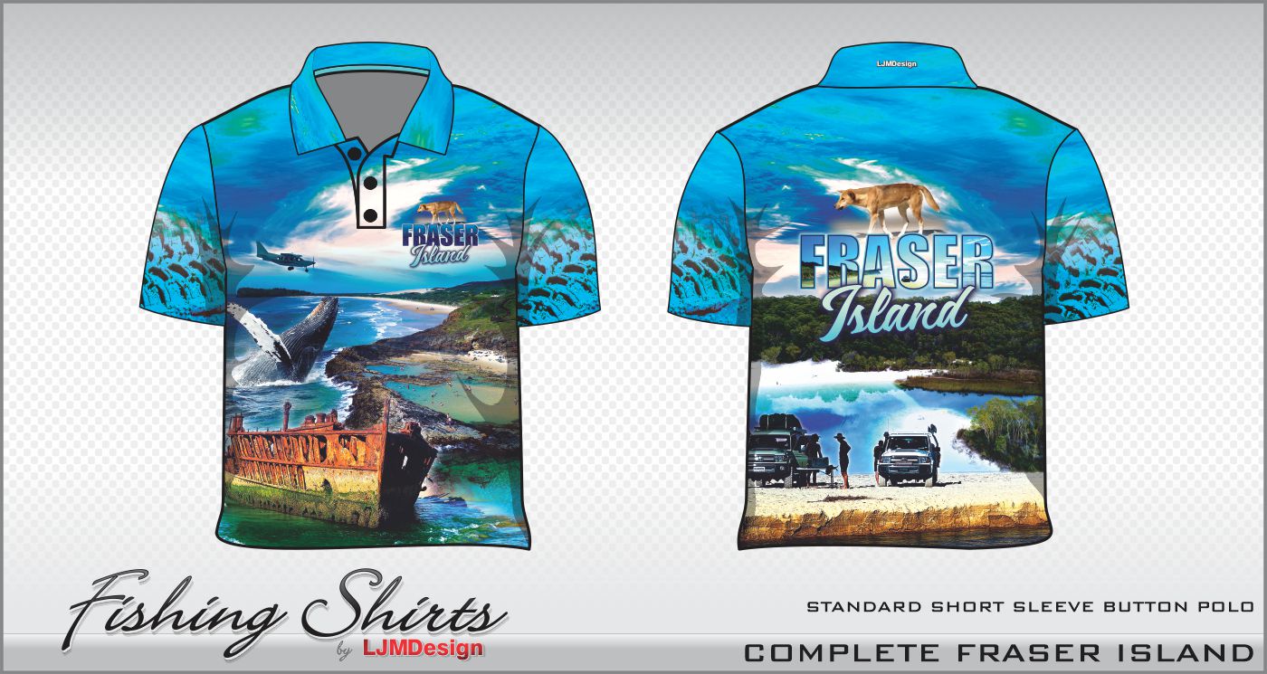 Complete Fraser Island Short Sleeve Shirt – Fishing Shirt by LJMDesign