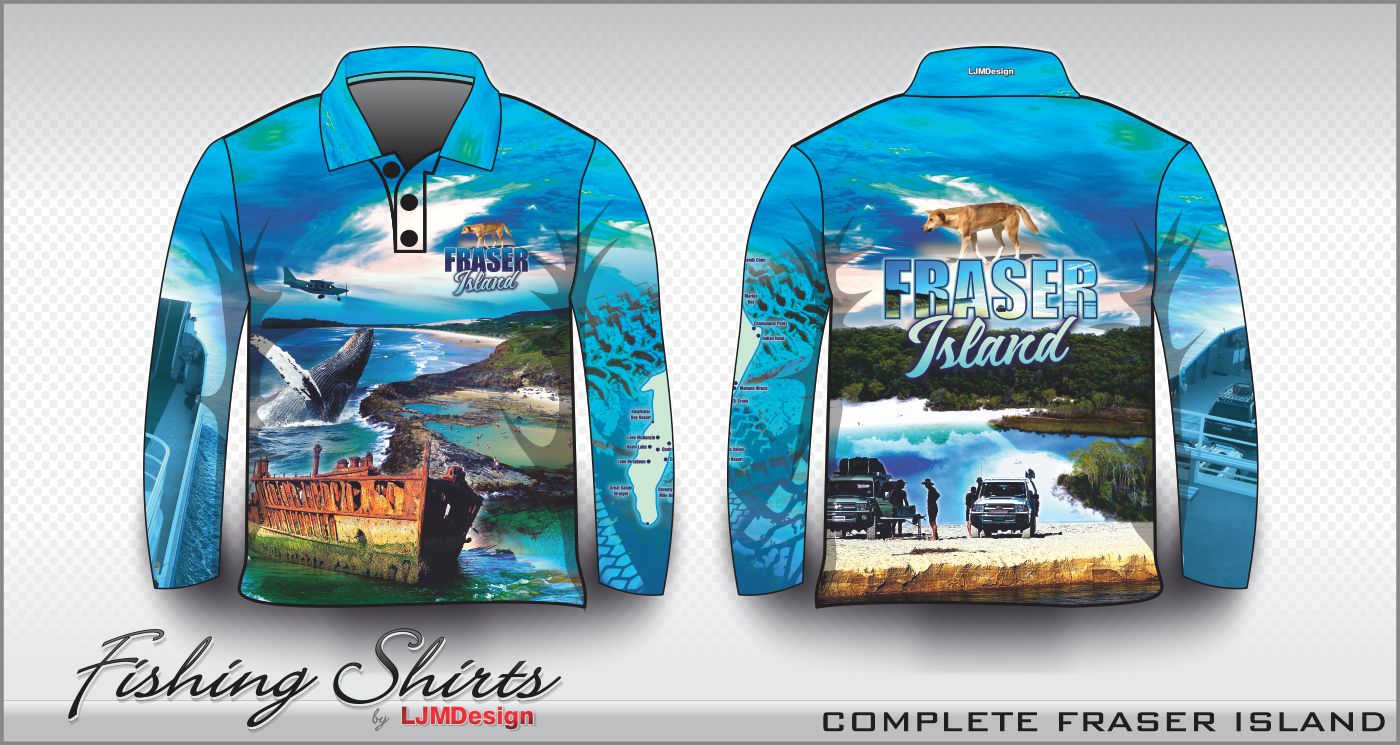 Complete Fraser Island Blue – Fishing Shirt by LJMDesign