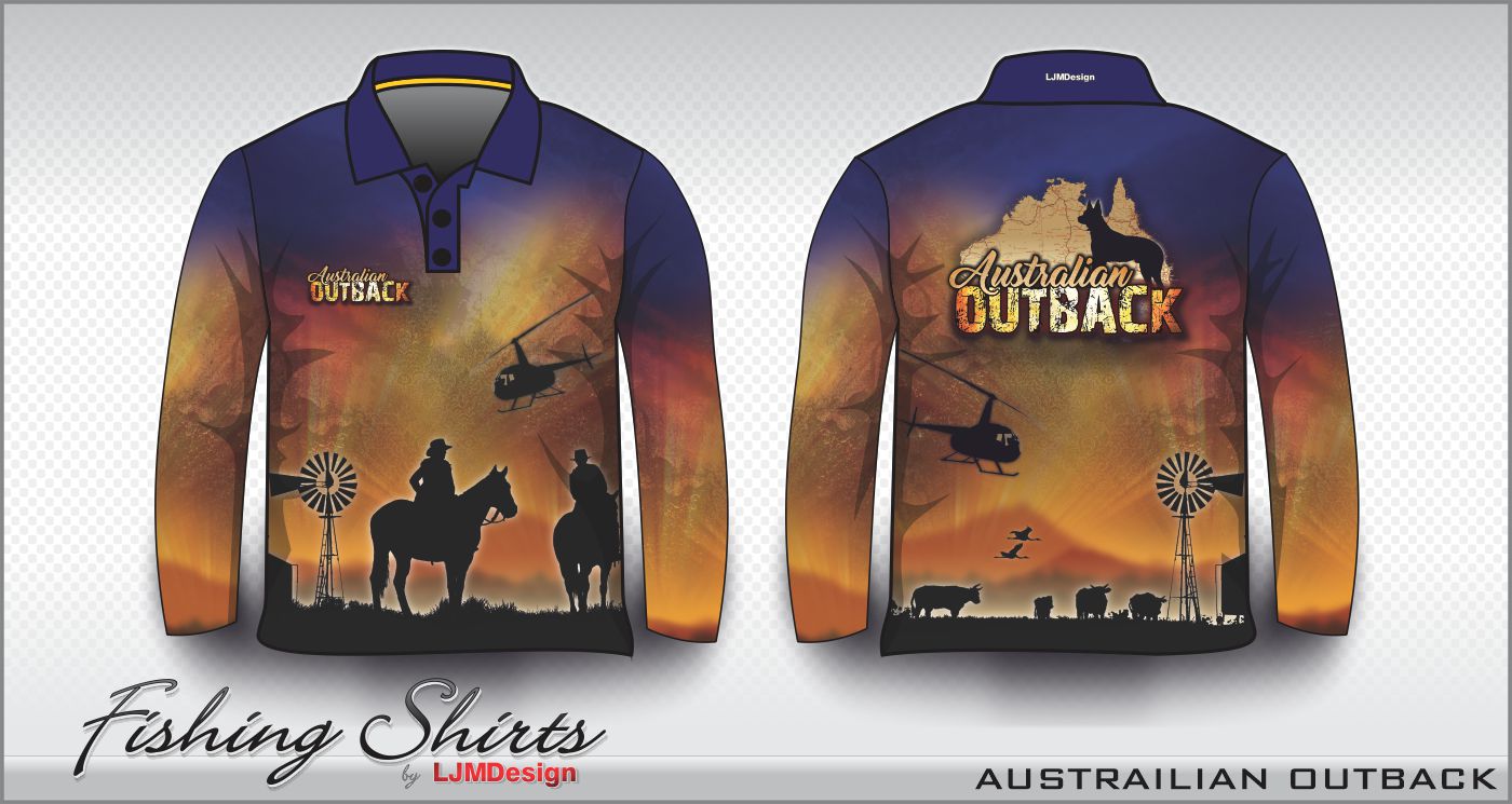 Australian Outback – Fishing Shirt by LJMDesign