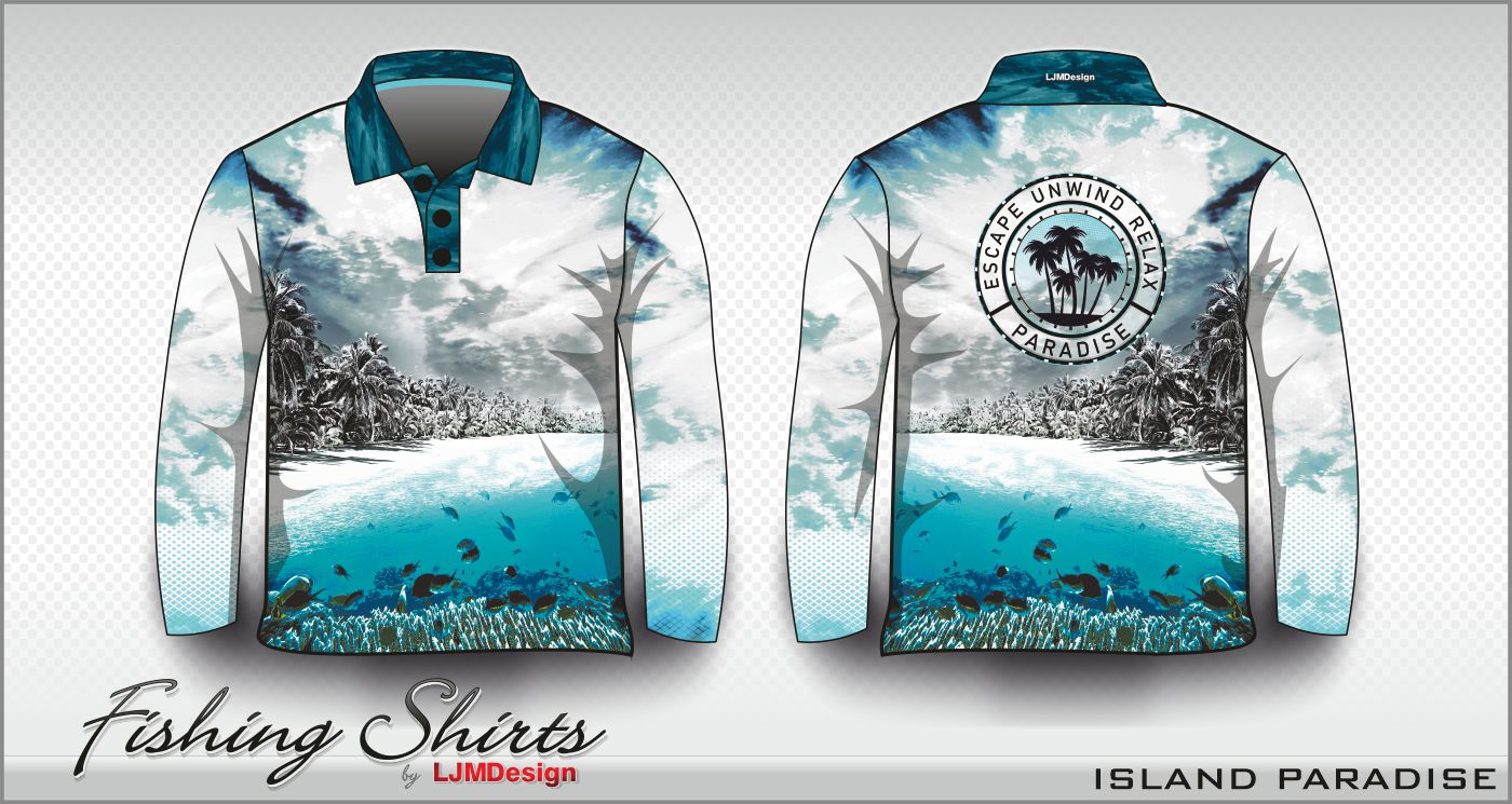 Island Paradise Fishing Shirt – Fishing Shirt by LJMDesign
