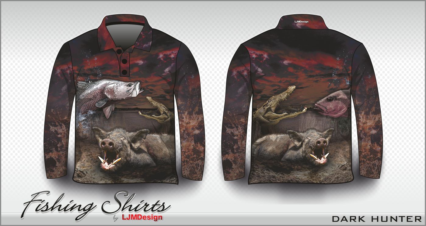 Dark Hunter Fishing Shirt – Fishing Shirt by LJMDesign