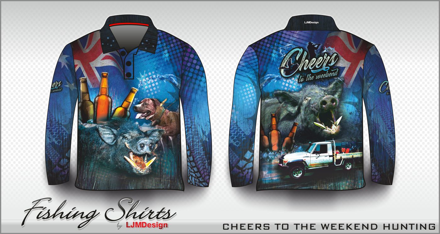 Cheers to the Weekend Hunting – Fishing Shirt by LJMDesign