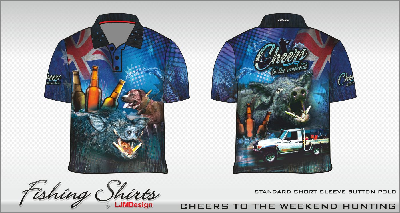 Cheers to the Weekend Hunting - Short Sleeve – Fishing Shirt by
