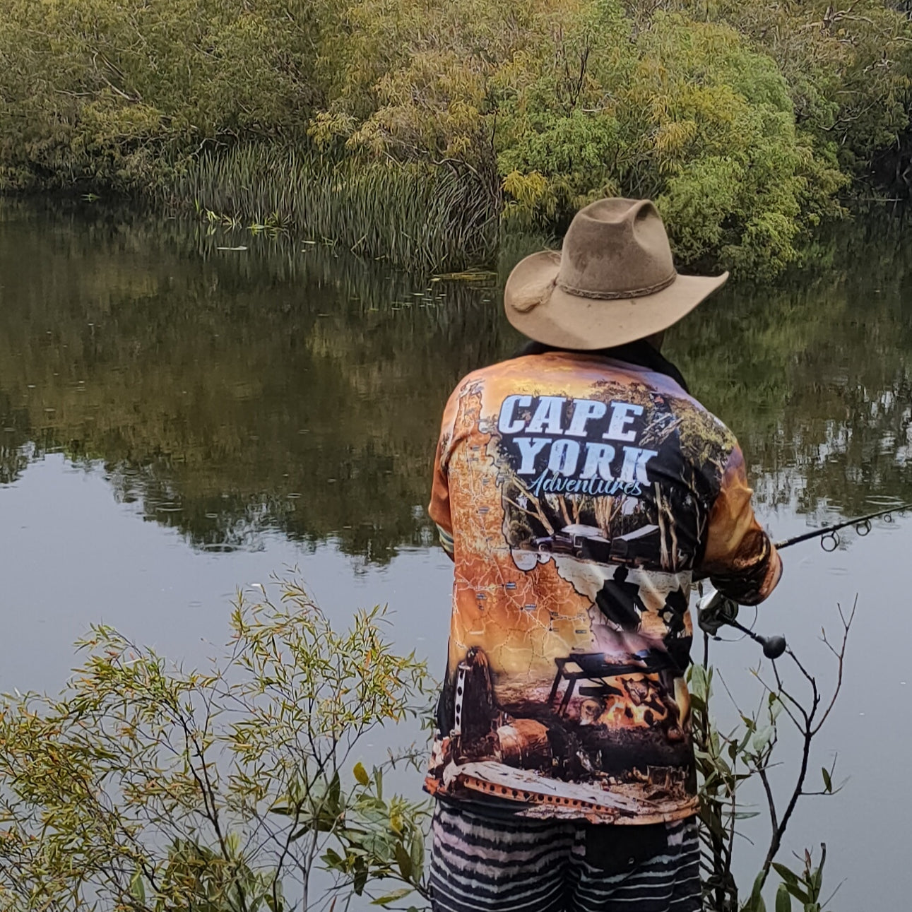 Cape York Sunset Adventure – Fishing Shirt by LJMDesign