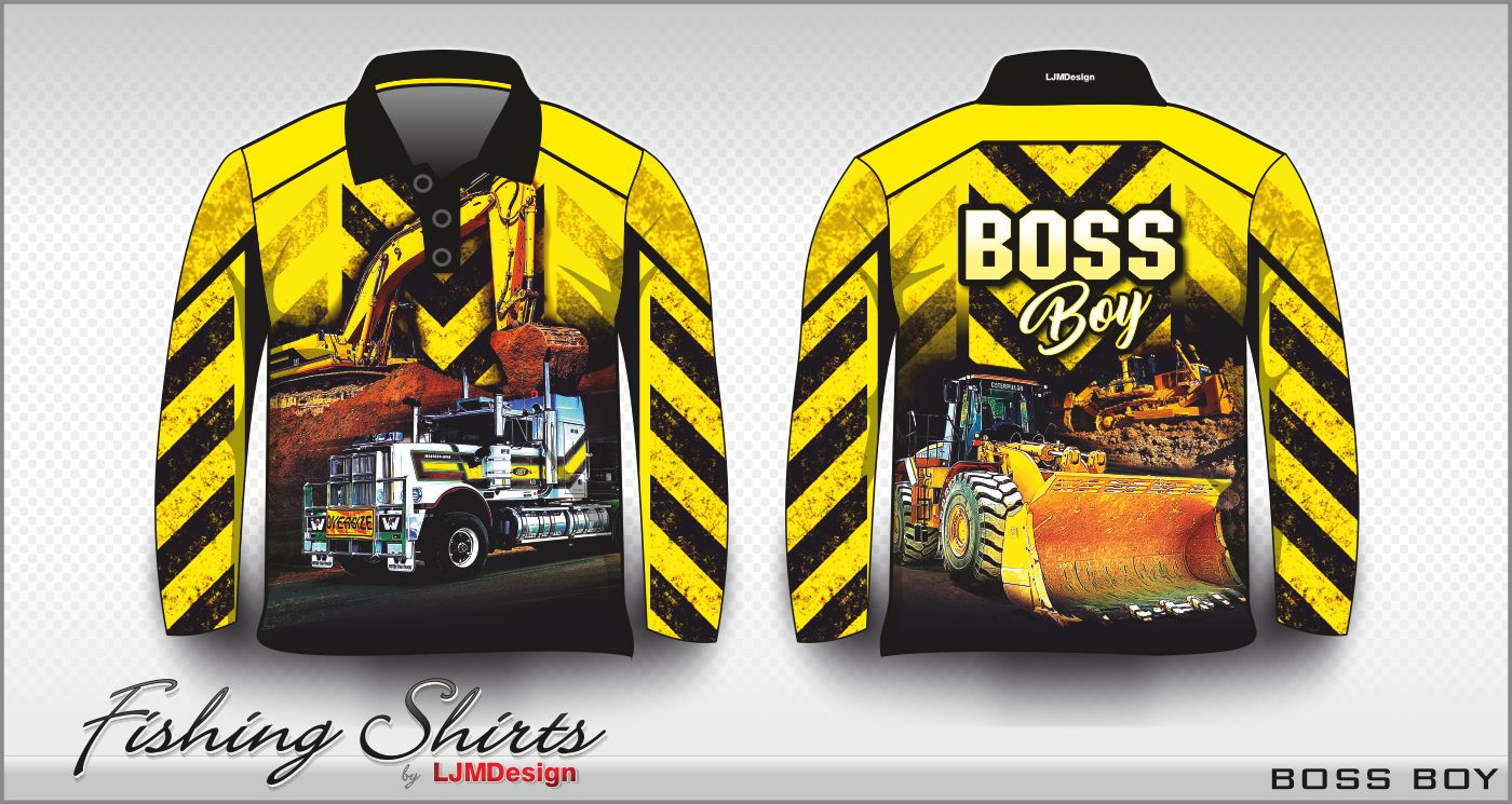 Boss Boy – Fishing Shirt by LJMDesign