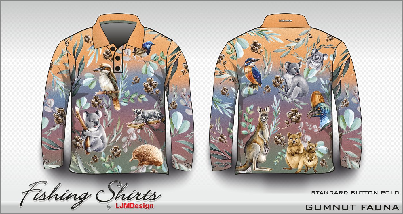 Gumnut Fauna – Fishing Shirt by LJMDesign