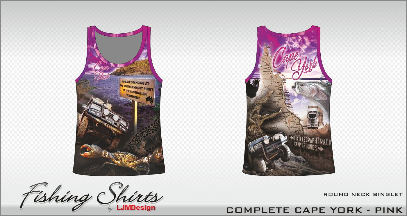 Complete Cape York Singlet - Purple – Fishing Shirt by LJMDesign