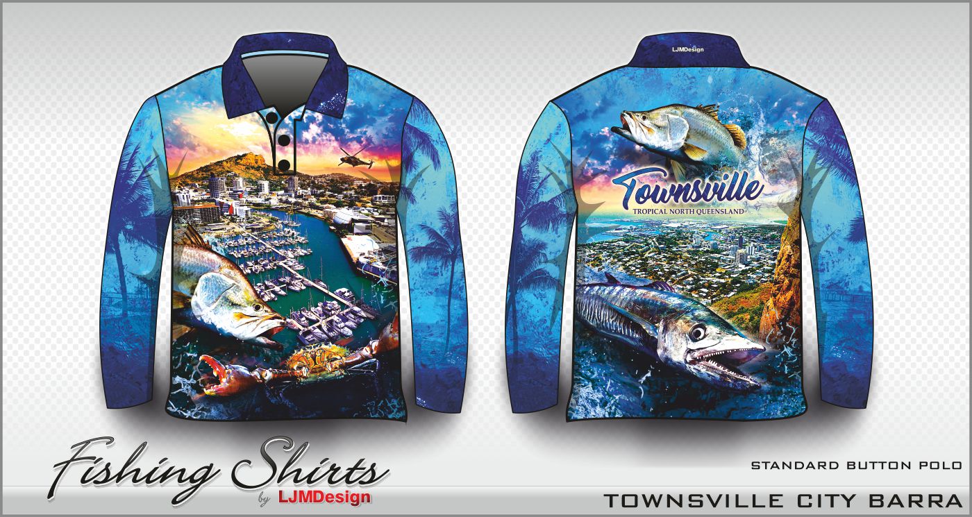 Townsville Barra – Fishing Shirt by LJMDesign