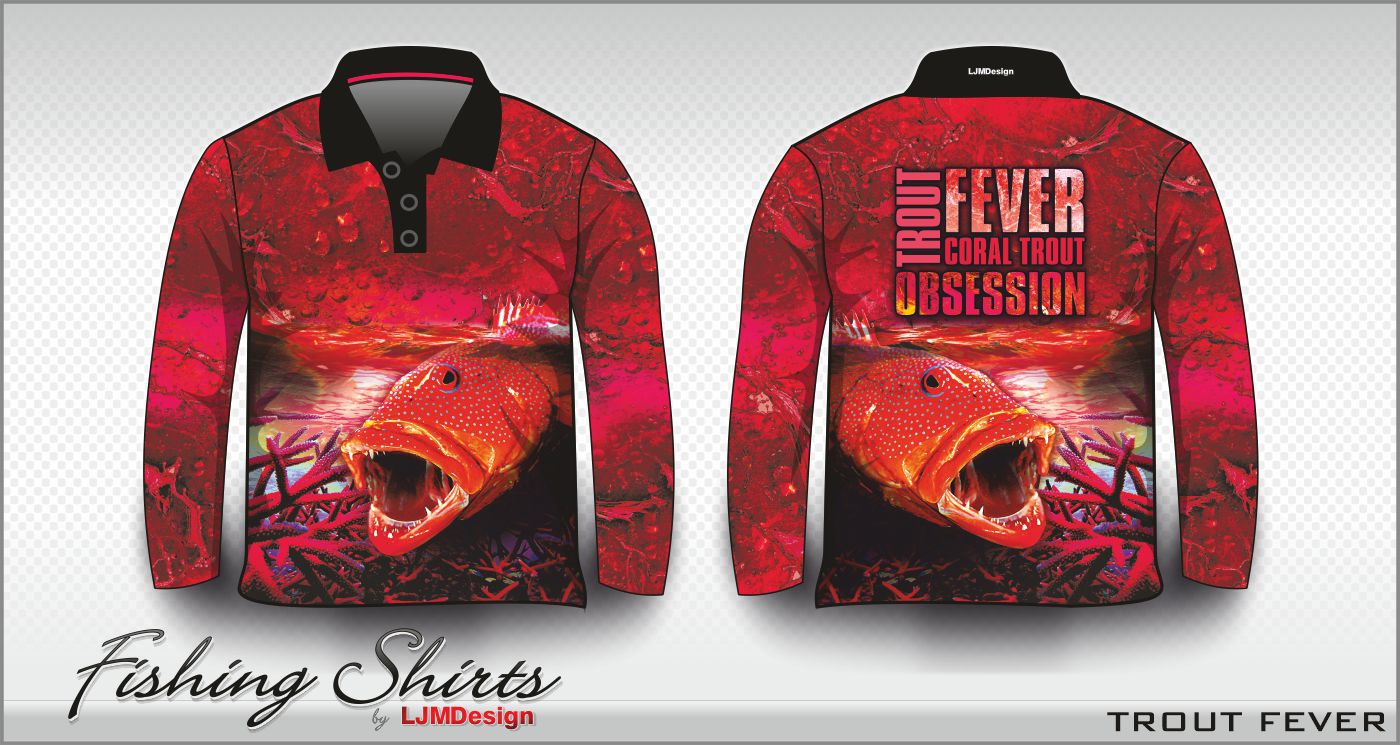 Trout Fever Fishing Shirt – Fishing Shirt by LJMDesign