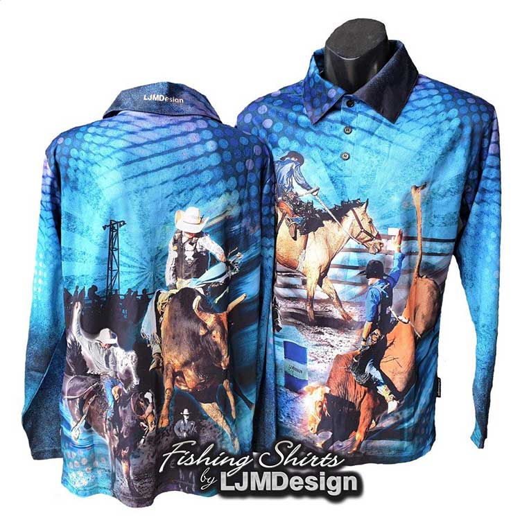Rodeo Time – Fishing Shirt by LJMDesign
